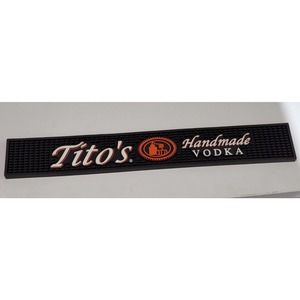TITO’S Handmade Vodka Austin Texas Rail Bar Drink Mat 3.25” X 22.5”
